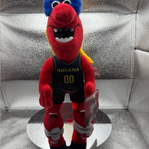 10” Freddy Fever WNBA Indiana Fever Mascot Plush Toy - NWT - Picture 1 of 7